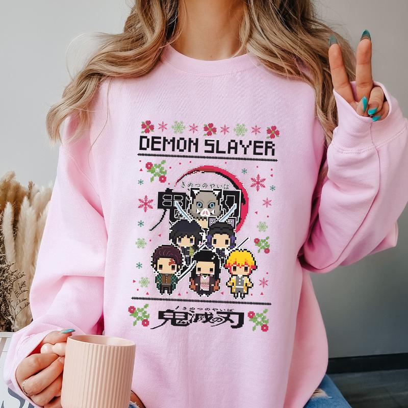 Demon Slayer team Shirt, Tanjiro Nezuko Zenitsu Inosuke Shirt,Demon Slayer t-shirt, Kimetsu no Yaiba Shirt, Anime sweatshirt hoodie, Anime lover t-shi