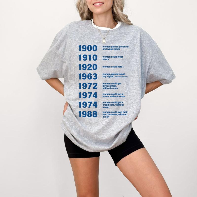 Feminist Shirt, Reproductive Rights Shirt, Womens Right Equality Shirt Cotton Crewneck