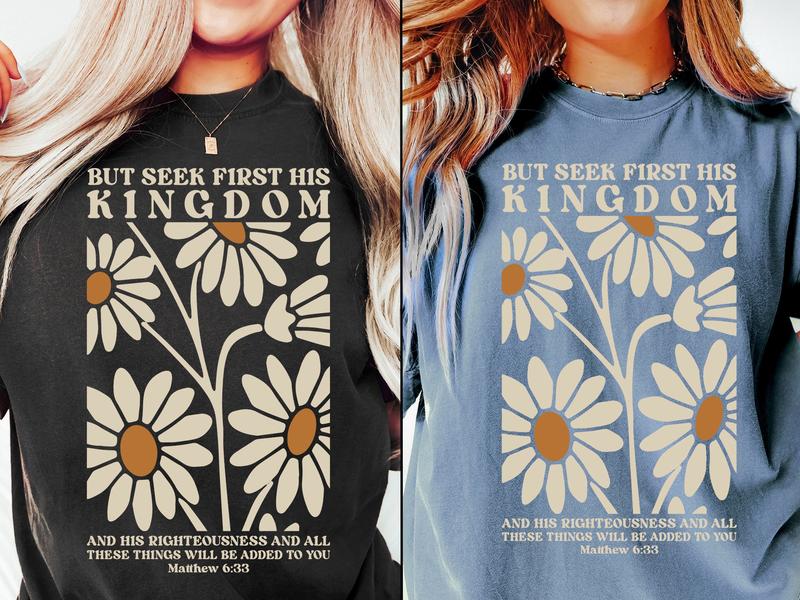 Christian Shirt, Christian Gifts, Inspirational Shirt, Religious Shirt, Bible Verse Shirt, Bible Top, Faith Shirt, Full Colors, Full Sizes Cotton Roun