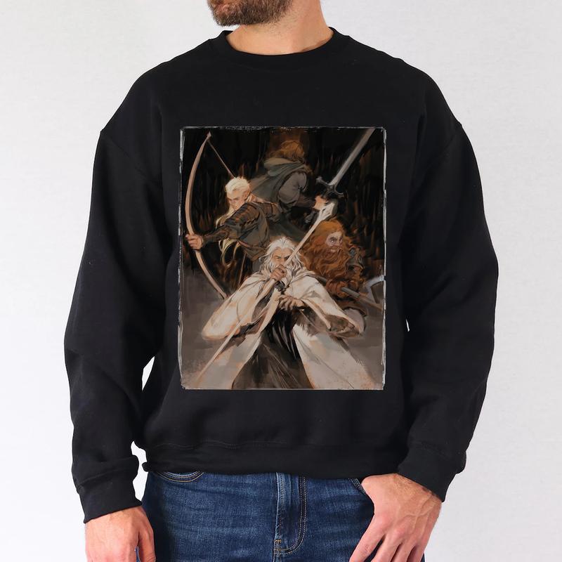 LOTR The Gang Legolasss Aragornn Giiimli Gandalff shirt Hoodie Sweatshirt