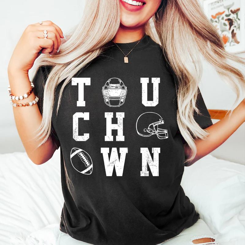 Retro Football Shirt, Touch Down Shirt, Game Day Shirt, Football Mom Shirt, Football Season Tee, Football Tshirt For Women, Fall Football