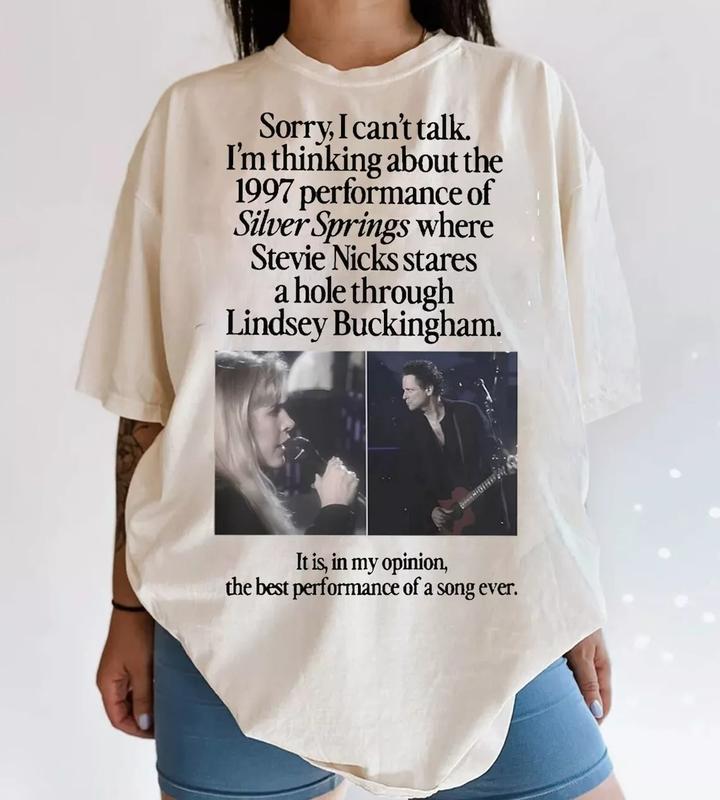 I'm Thinking About The 1997, Stevie Nicks and Buckingham, Fleetwood Mac T-Shirt Cotton Fit
