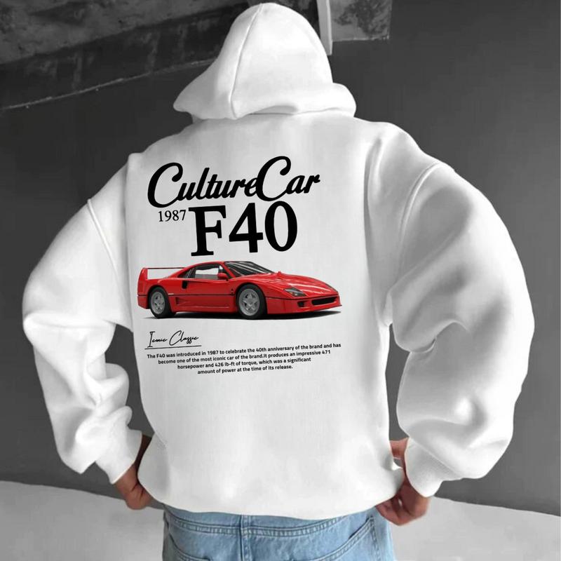 Ferrari F40 T-shirt, Hoodie, Sweater, Car Enthusiast Shirt, Car Clothing, 90's Car, Unisex, Vintage car shirt