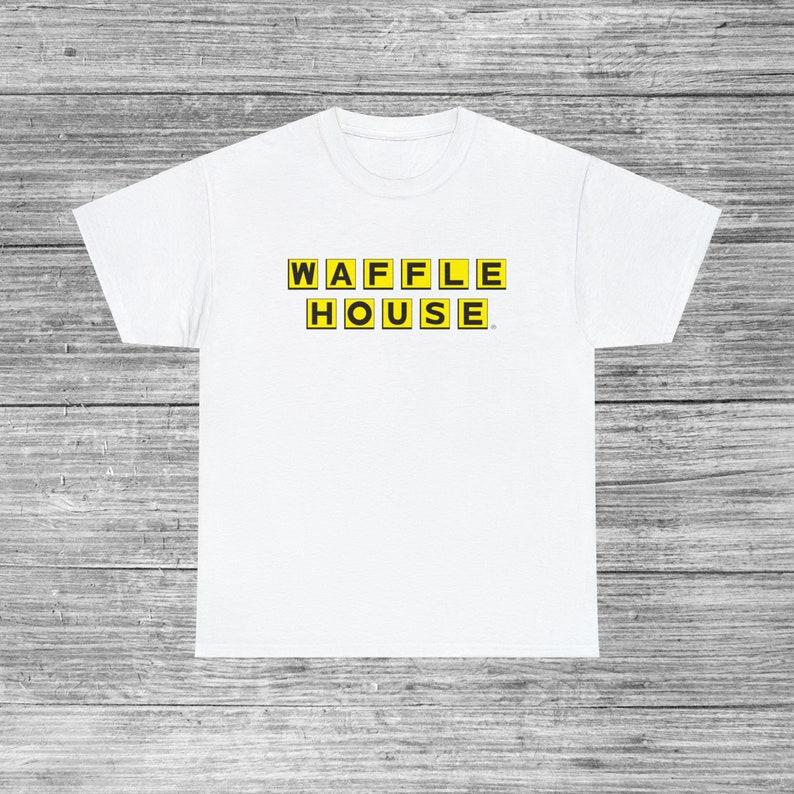 Waffle House T-Shirt Unisex Humor T-Shirt S-, Fights Fight Come For The Waffles Fight Club Funny Gift, Meme Christmas Present Idea Shirt