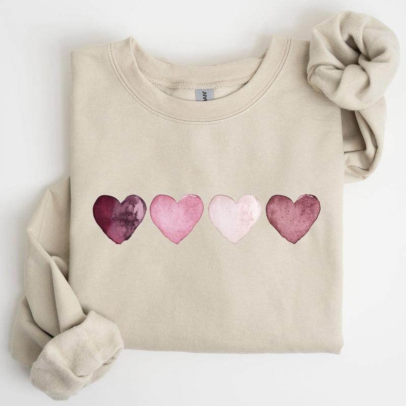 Valentine Hearts, Retro, Sweatshirt, Valentine's Day