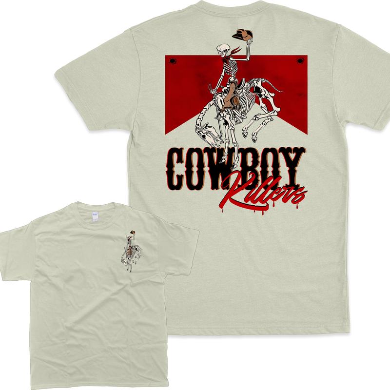 Cowboy Kil.lers T-shirt_ Western Cowboy Shirt_ Cowboy Skeleton Tee_ Western Skeleton Tee_ Western Rodeo Shirt_ Gift for Women T-shirt