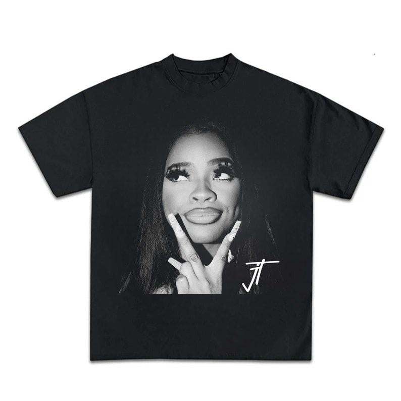 Jt Signature Graphic Tee T-Shirt, Gift For Women and Man Unisex T-Shirt 90s Vintage Bootleg Unisex Rap T-Shirt