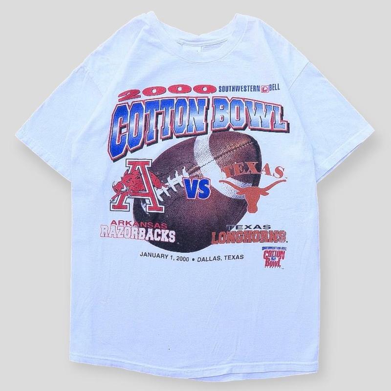 2000 VTG Arkansas VS Texas Cotton Bowl, Full Color T-Shirt, Unisex T-Shirt, For Men, For Women