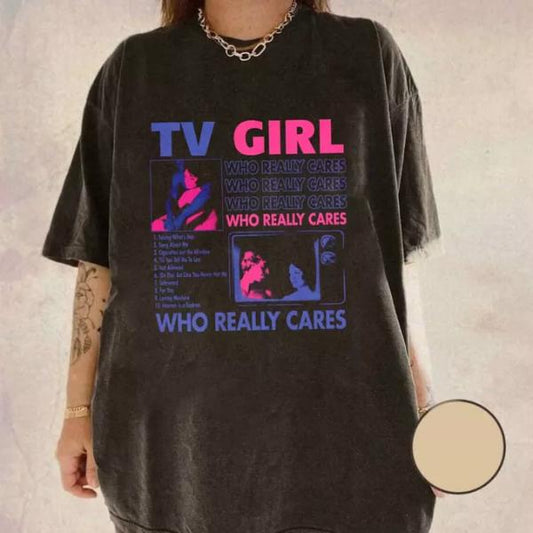 Tv Girl Shirt Unisex Short Sleeve Graphic Tee Cotton Unisex T-Shirt