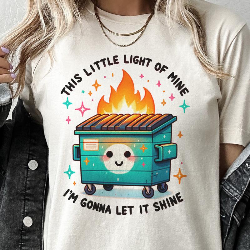 Little Ray Of Pitch Black SunshineTshirt Skull Just Dill With It Pickle Tshirt Little Light Dumpter Fire Tee  Ice Queen Skull Tshirt  Tshirt Funny Wor