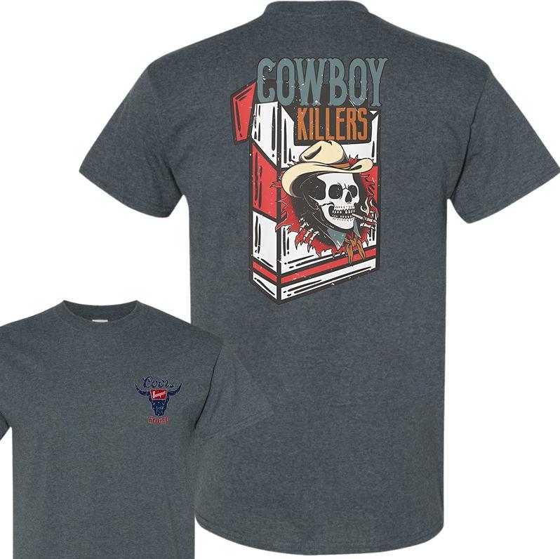 Cowboy Killer Coors Banquet Rodeo Front and Back Print T-Shirt, Full Color T-Shirt, Unisex T-Shirt, For Men, For Women Menswear Top