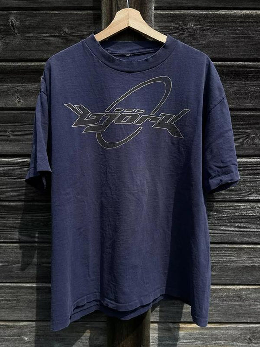 Bjork t shirt 90s Navy short sleeve tee classic Unisex Men Women, Bjork vintage shirt, Band Tour Tee, concert tour music, vintage music shirt