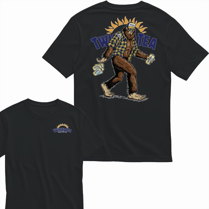 [Sale Up To 65%] Bigfoot Twisted Tea 2sides unisex T-shirt Twisted, 2 Sided Graphic T-Shirt, For Men, For Women