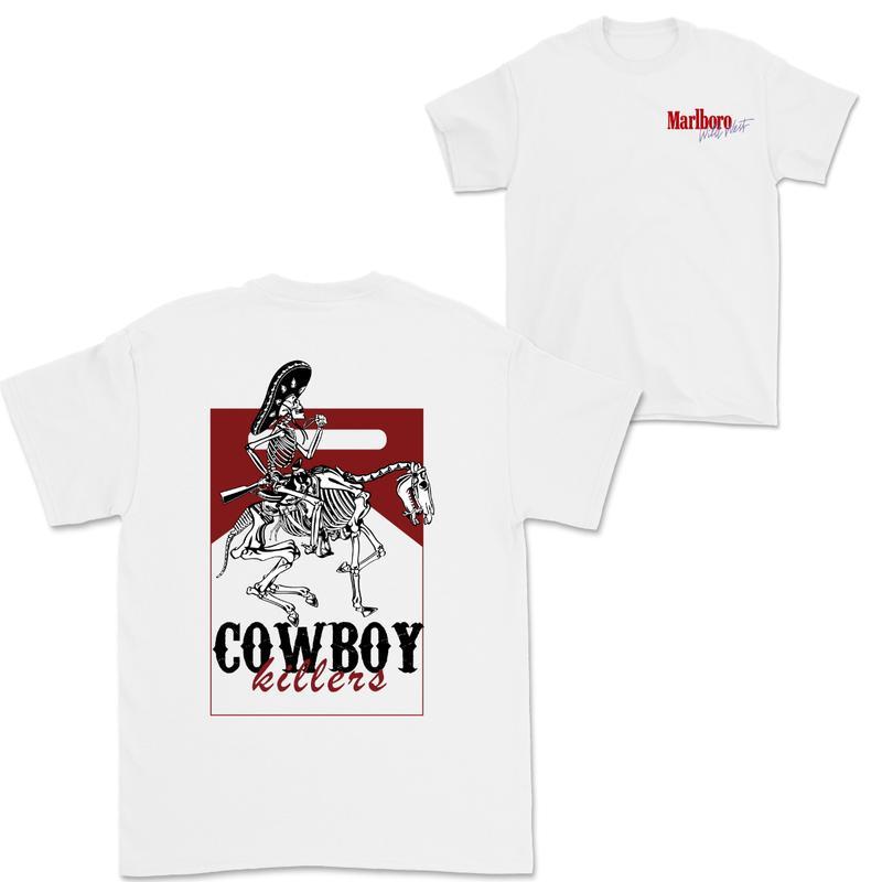 BEER, Halloween, Vintage Marlboro Cowboy Wild West Shirt, Country Music, Fashion Top for Daily Wear, Classic Cotton Unisex, High-Quality Printing, All
