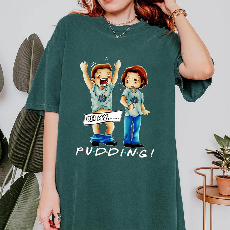 Pudding Dean & Sam T Shirt, Supernatural T Shirt, Gift For Woman and Man Unisex T-Shirt Sweatshirt Hoodie Casual Cotton Fabric Fashion