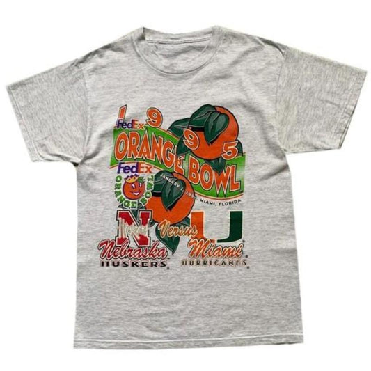 Vintage 1995 Orange Bowl Tee, Sweatshirt For Women, for Men Classic Cotton college merch Menswear Top T-Shirt Embroidered Hoodie