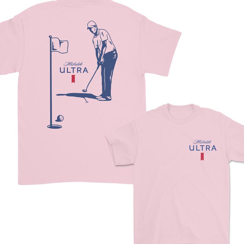 Michelob Ultra Golfing T-Shirt, 2 Side T-Shirt, Youthful & Vibrant, Every Size AvailableVariant, For Men