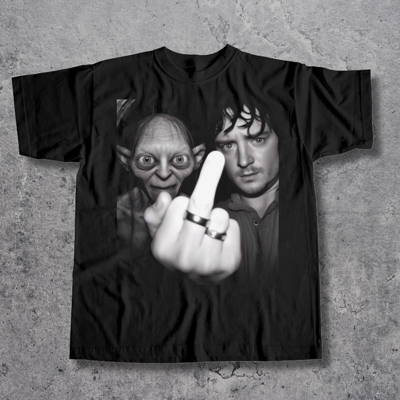 Gollum and Frodo Vintage T-Shirt, Lord of the Rings Graphic Tee, Meme Shirt, Retro Hobbit Movie Funny Shirt, Gift For Movies Lovers, Christmas Gifts