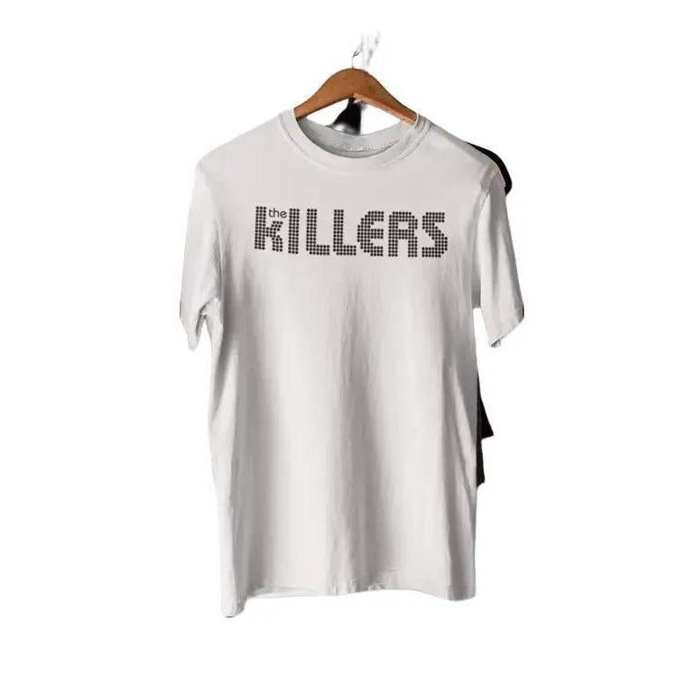 The Killers Logo T-Shirt Sams Town Battleborn V Festival 2014 Cotton Fabric