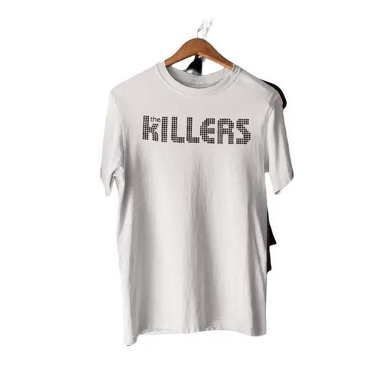 The Killers Logo T-Shirt Sams Town Battleborn V Festival 2014 Cotton Fabric