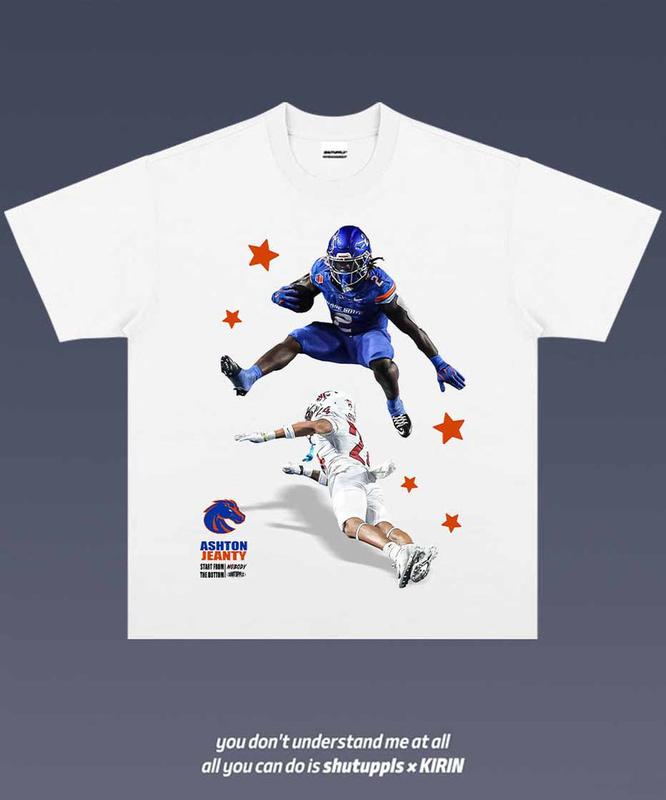 ASHTON JEANTY 1.0 TEE  VINTAGE TEE GRAPHIC T-SHIRT  GIFT FOR FAN