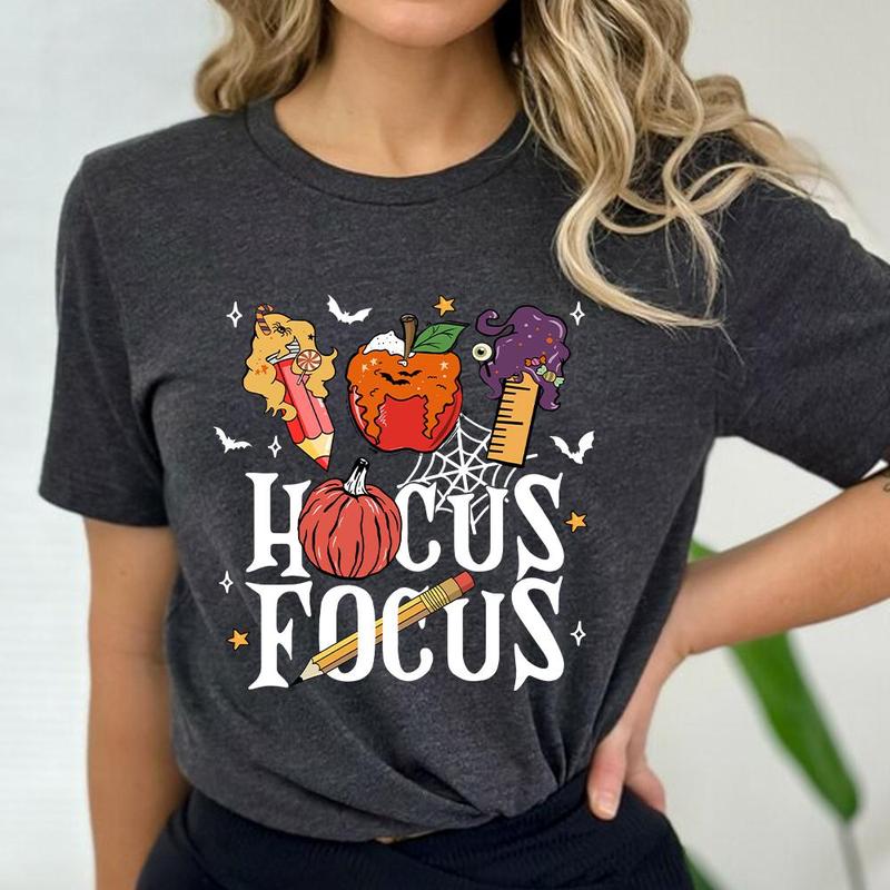 Hocus Focus Teacher Shirt, Halloween Teacher T-Shirt Sweatshirt, Hoodie, Fall Teacher Shirt, I Smell Children Teacher T-shirt, Gift for Teacher