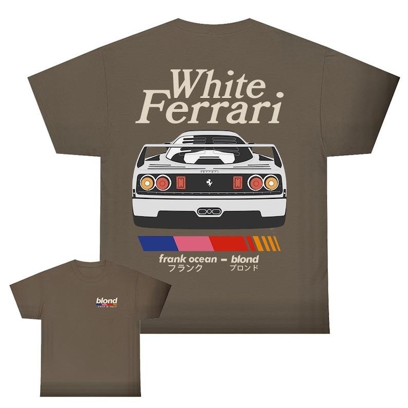 Frank Ocean BLOND WHITE FERRAR Blond album T-shirt blond album