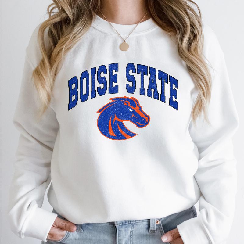 Boise State Broncos Vintage Football NCAA Trendy Sweatshirt, Boise State University Unisex Football NCAA Shirt, Gift For Men, Gift For Girls, Crewneck