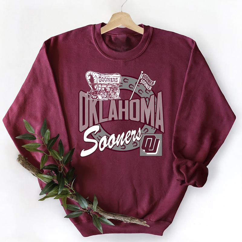 Vintage Oklahoma Sooners NCAA Unisex t-shirt, sweatshirt, hoodie Cotton Classic Sweaters Oklahoma Sooners Retro Fabric Menswear