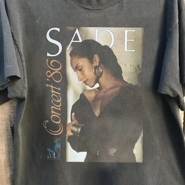 Sade Adu Graphic Tee shirt, 80s Sade Album Merch Unisex Tshirt