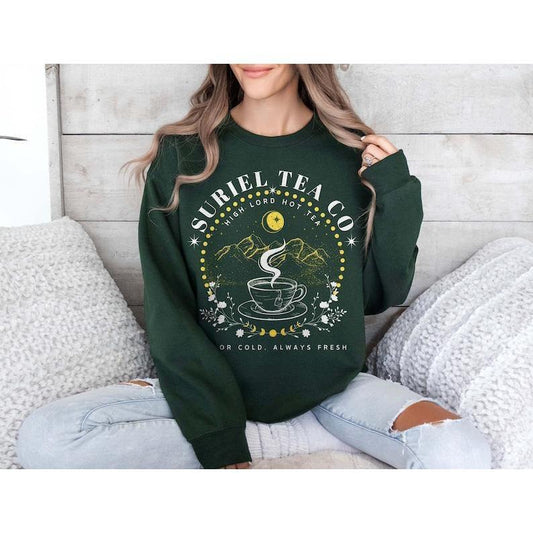 Suriel Tea Co, Velaris Sweatshirt, A Court of Thorns, Acotar Sweater, Sjm Bookish, City of Starlight, Thorns and Roses, Acotar Velaris Tee