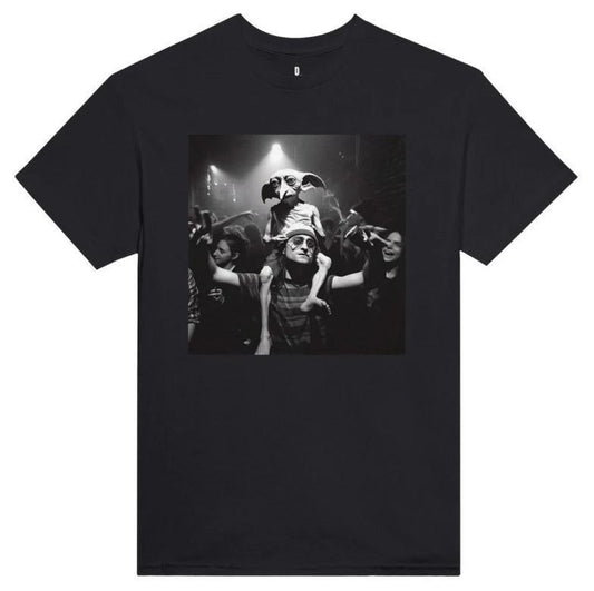 Harry Potter And Dobby T-shirt Sweatshirt Hoodie, Funny Meme Graphic T-Shirt, Vintage Style Movie Parody T-Shirt Funny Meme Dark Menswear Top Shortsle