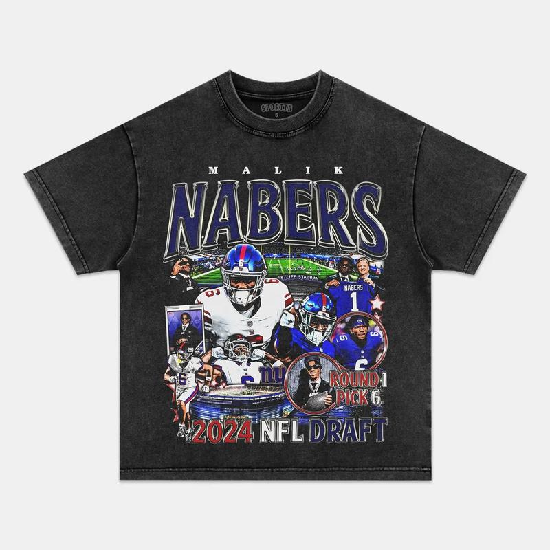 MALIK NABERS 2024 NFL Football Unisex Graphic Shirt, Custom Football Tee, Football Family Tee, Vintage Football, Football Fan Shirts, Mens Clothing So