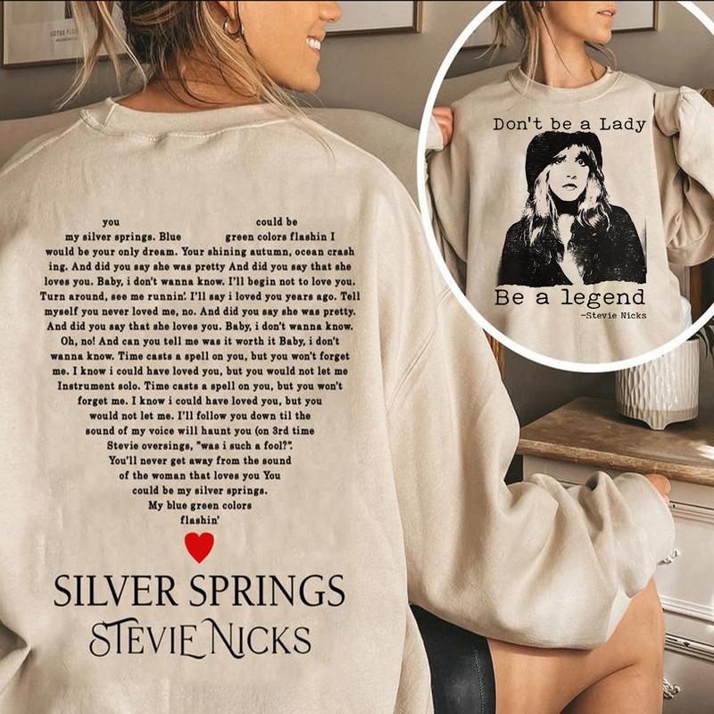 Don't Be A Lady Be A Legend 2 Sides T-Shirt, Stevie Nicks T-Shirt