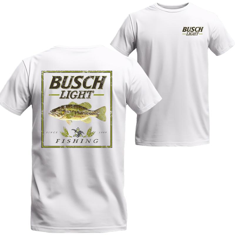 Busch Light Fishing Largemounth Bass T-shirt T-shirt, Busch Light Short Sleeve Tee, Unisex Shirt