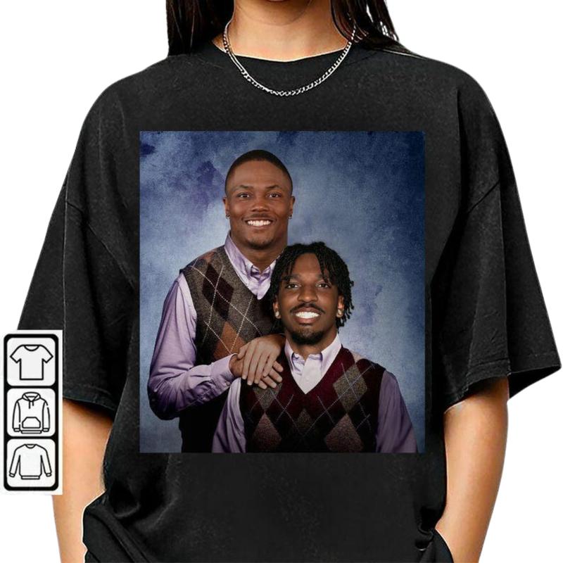 Jayden Daniels Terry McLaurin Shirt, Football Washington Step Bros, Funny Football 90s Bootleg Unisex Shirt Menswear Top Fabric Jersey Classic Cotton