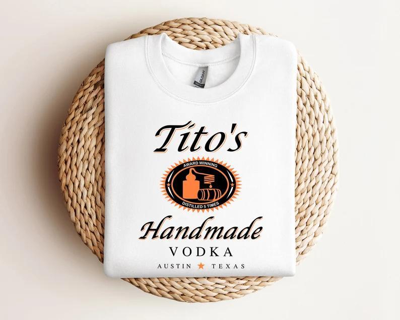 Tito Crewneck Sweatshirt, TITO'S Handmade V0dka Sweatshirt