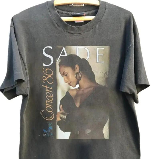 Sade Adu Graphic Tee shirt, 80s Sade Album Merch Unisex Tshirt