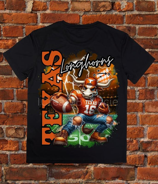 Texas Football Longhorns College Sweatshirt, Texas Football Tee, Texas College Gift for Football Fan