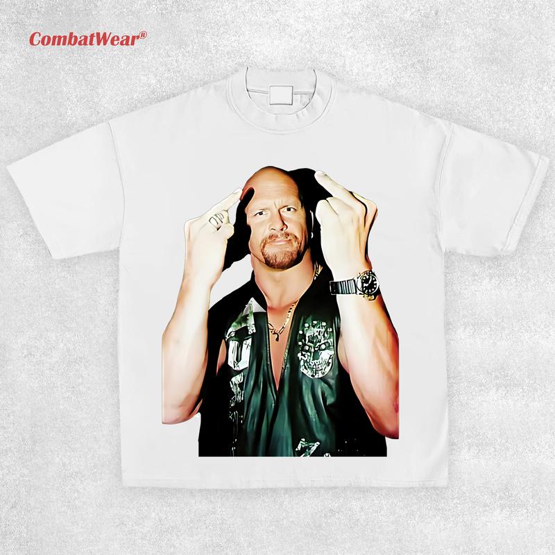 STONE COLD STEVE AUSTIN NEW TEE, Wrestling Tee, WWE Tee, Wrestling Gift, Sports Shirt, Workout T-shirt, Gift for Him Gift For Her Hoodie Sweatshirts