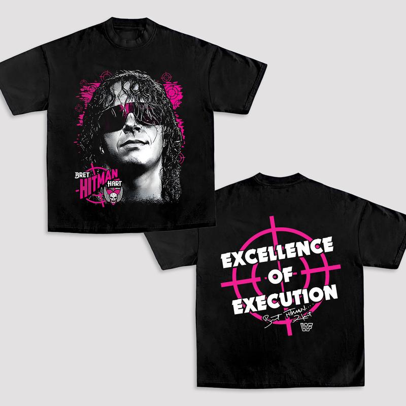 BRET HITMAN HART-JUMBO SHARPSHOOTER Wrestling Tee, Wrestling Graphic Tee, WWE Shirt,  Sports T-shirt, Wrestling Gift, Gift for Him Gift For Her
