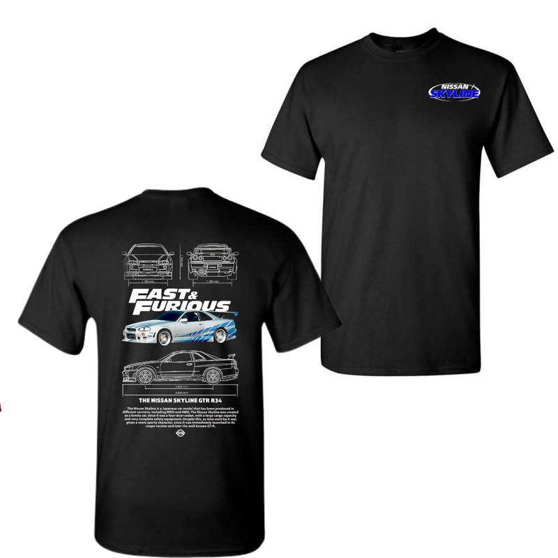 Fast and Furious Shirt, Nissan Skyline, Skyline Car T-Shirt For Men And Women