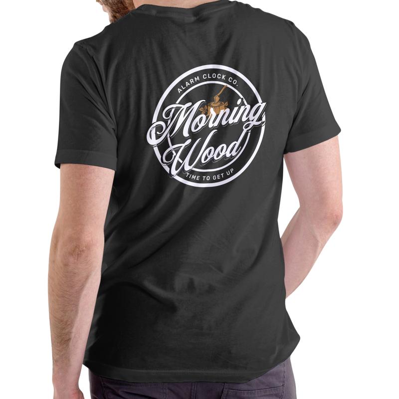 MORNING WOOD ALARM CLOCK CO. T SHIRT