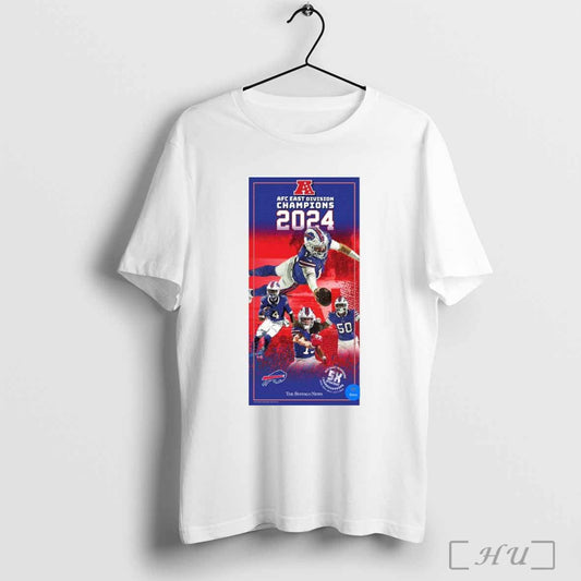 Poster Buffalo Bills AFC NFL Football 2024 East Division Champions 2024 The Buffalo News t-shirt