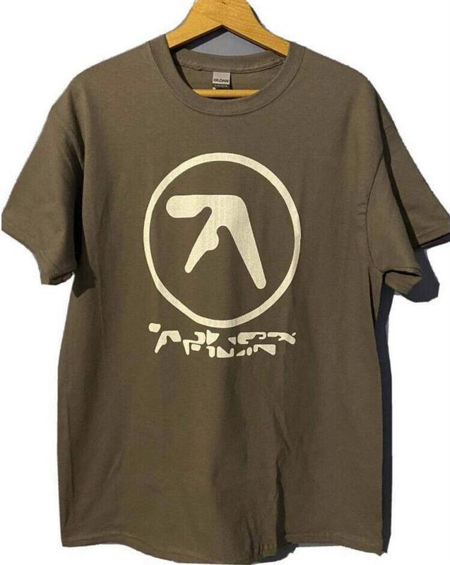 Aphex Twin Vintage Y2K Graphic 100 Cotton Men Shirt Menswear Top Underwear Streetwear Man Shortsleeve Round Neck Tropical Casual Crewneck