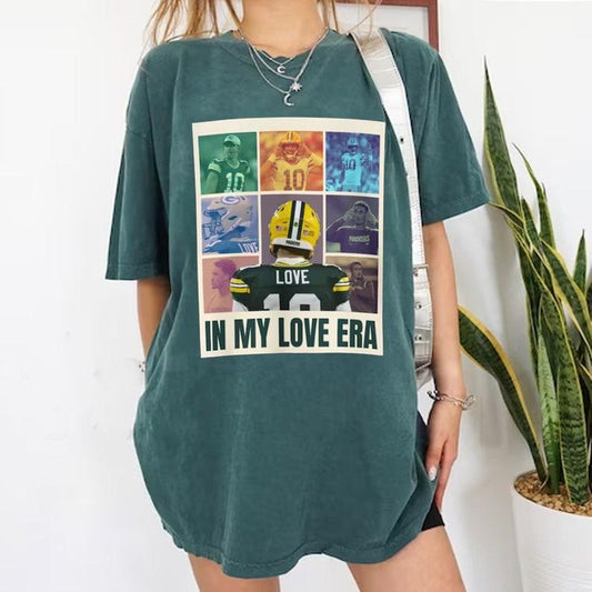 In My Love Era Packers T-shirt, Unisex Shirt-Gift For Her, All You Need Is Jordan Love Football Crewneck Sweatshirt - Unisex T-Shirt, Hoodie, Sweatshi