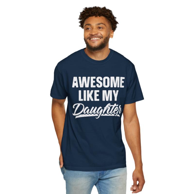 Awesome Like My Daughter Dad T-shirt, Funny Mens Crewneck Sweatshirt, Dad Daughter hoodie, T-shirt for Dads, Fathers Day Gift, Graphic Design