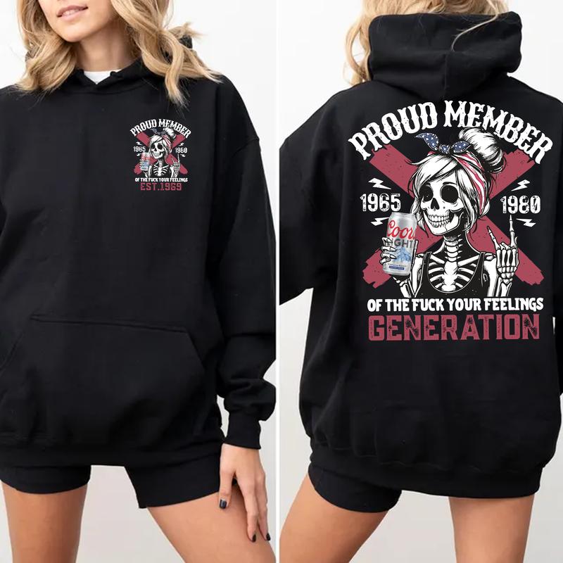 Gen X cl T-shirt Proud Members Customize Raised On Hose Water Neglect Funny Quotes