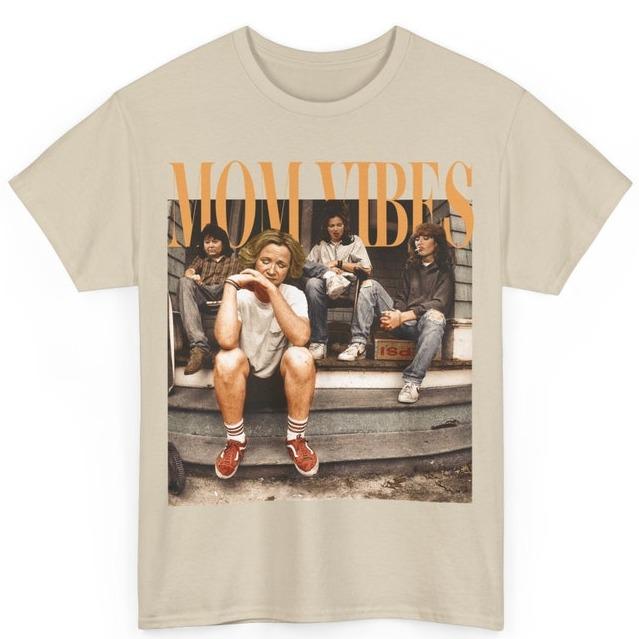 Mom Vibes Thug Life Shirt, 90s Mom Vibes T-Shirt, Mother's Day Gift, 80s TV Sitcom Mama Gift Unisex Heavy Cotton Tee