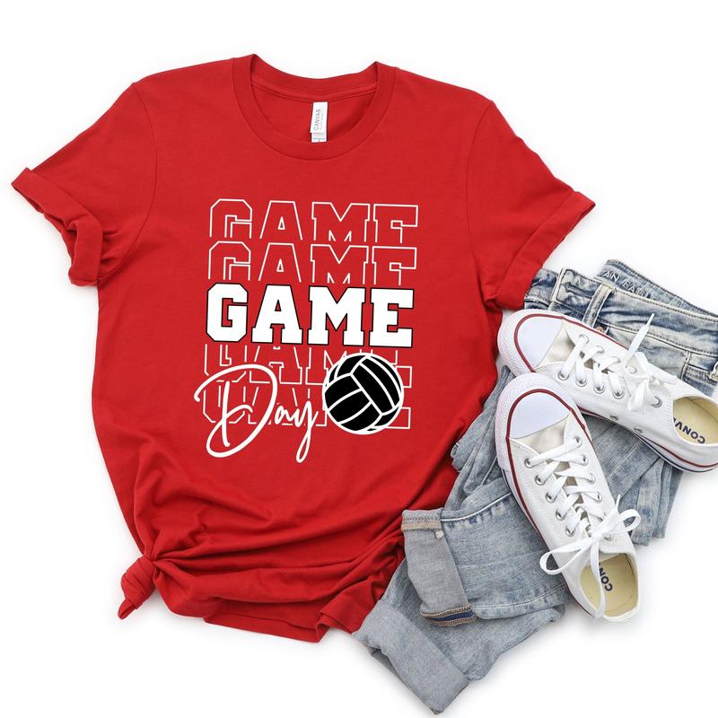 Volleyball Game Day Shirt, Volleyball Lover Shirt For Men & Women Game Day, Sport Lover Shirt, Volleyball Shirts, Volleyball Tee Gift, Full Sizes, Ful